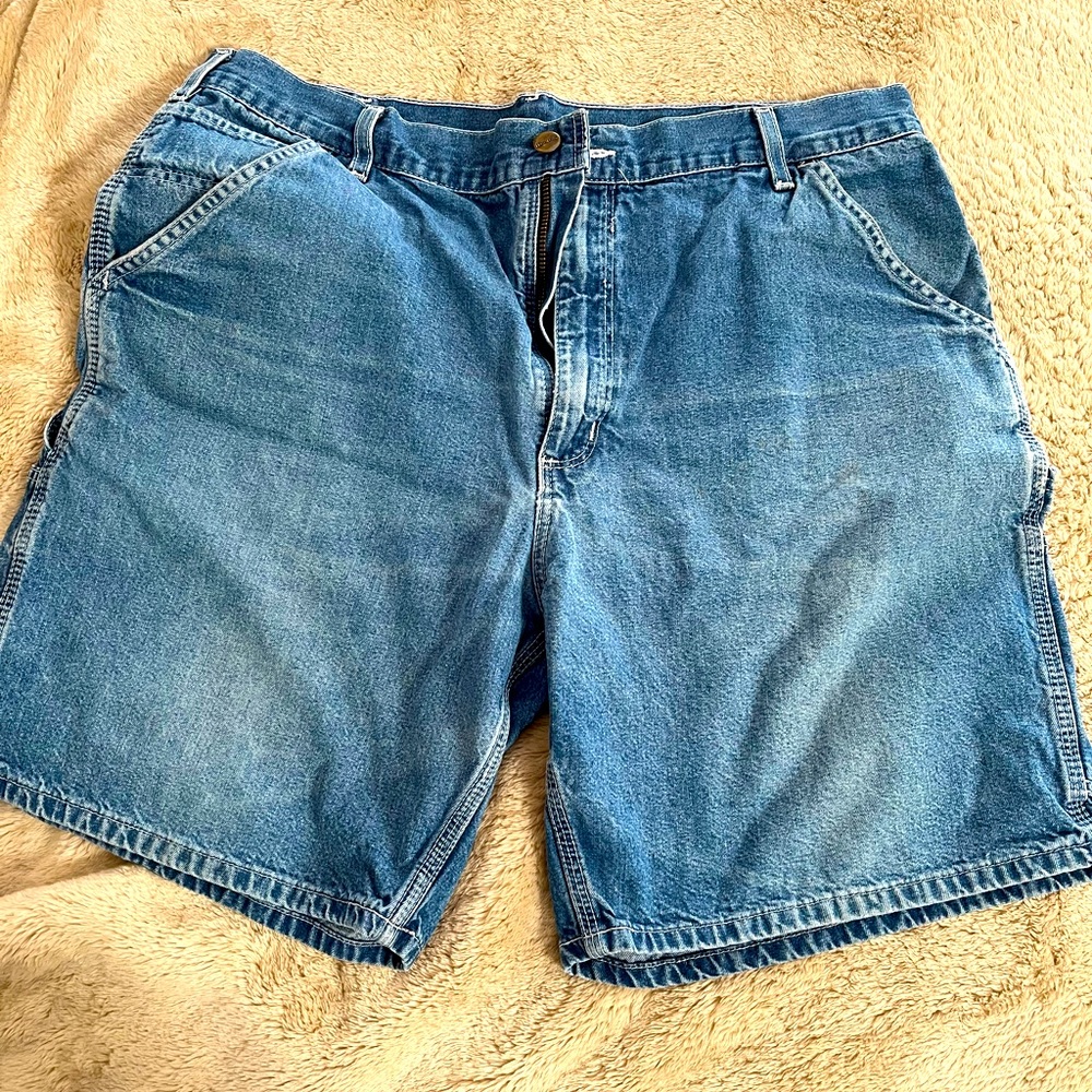Carhartt size 38 denim carpenters shorts